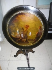 Mesa antigua con incrustaciones y pintura decorativa siglo XVIII - mejor precio | unprecio.es