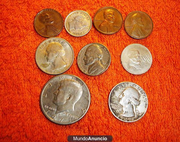 monedas antiguas -americanas- lote