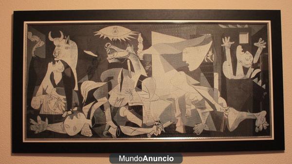 Puzzle 3000 piezas del Guernica hecho y enmarcado