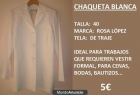Chaqueta blanca muy elegante de la talla 40 y de la marca Rosa López - mejor precio | unprecio.es