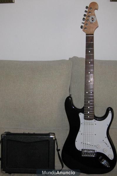 vendo guitara electrica XP, ampli y funda 90