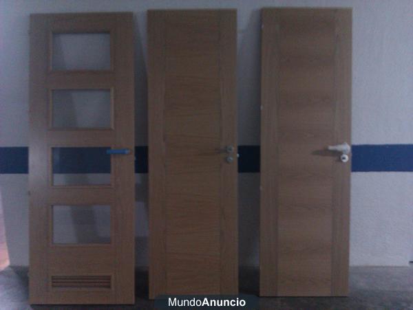 Vendo puertas de roble nuevas