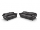 Conjunto sofás de diseño de piel italiana blanco o negro - mejor precio | unprecio.es