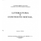 Literatura y contexto social. --- Sociedad General Española de Librería, Colección Temas, 1975, Madrid. - mejor precio | unprecio.es
