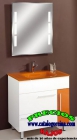 Muebles de Baño. Conjunto MÉRIDA 80 Blanco/Naranja - mejor precio | unprecio.es