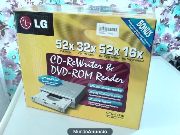 UNIDAD GRABADORA CD Y LECTORA DVD COMBO