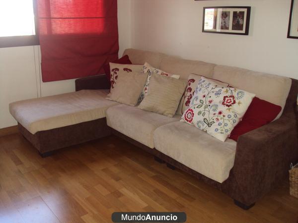 Vendo sofa con chaiselongue impecable!