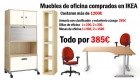 vendo muebles de oficina comprados en IKEA, por mudanza - mejor precio | unprecio.es