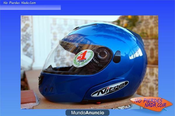Casco Modular Azul Eléctrico Nitro Racing F317-VZ