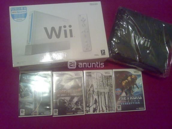 WII en garantia + juegos + accesorios