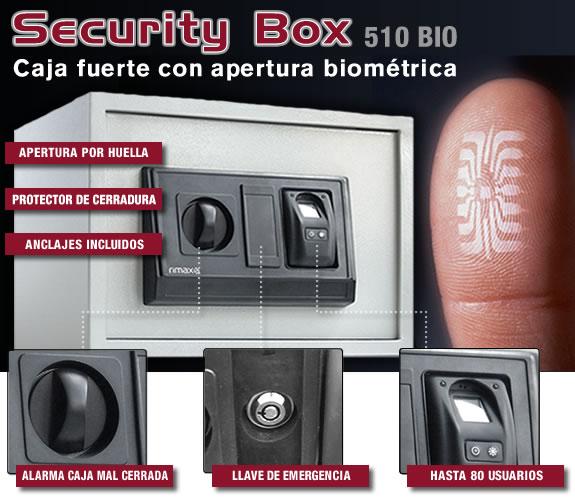 Caja de seguridad con apertura mediante huella dactilar - Envio Gratis