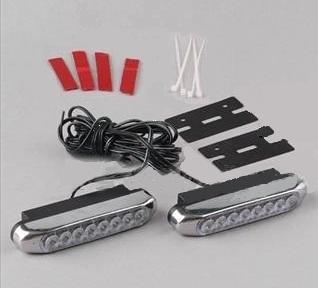 2 x luz posición de 8 leds de alto brillo, moto o coche