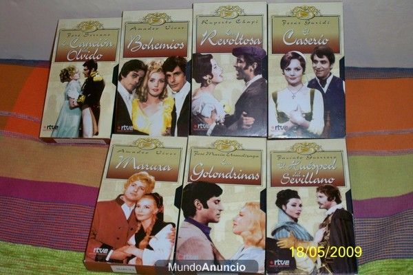 cintas de vhs de zarzuela