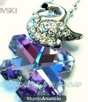 colgantes cristal de swarovski con cadena