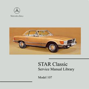 Mercedes Benz 107 Sclass coupe workshop manual 350sl 450 slc 560 107