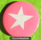 Pin con estrella blanca en fondo rosa - mejor precio | unprecio.es