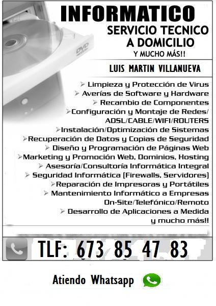 Reparacion de sobremesa y portatiles