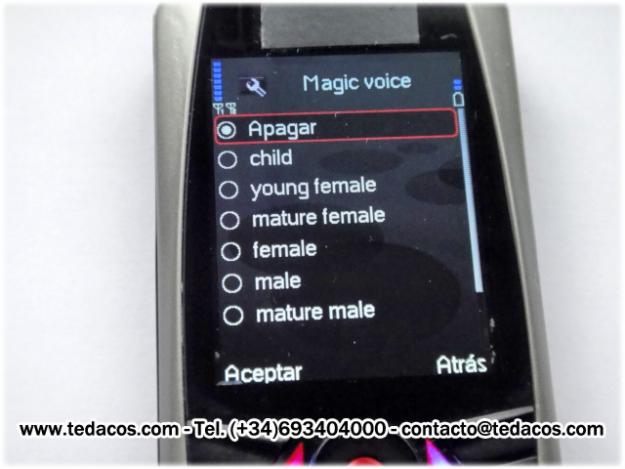 Teléfono Móvil con Cambiador Distorsionador de Voz Grabador Llamadas