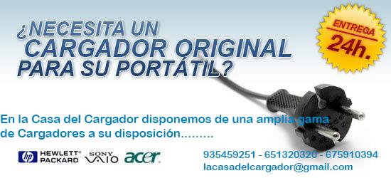 CARGADORES ORIGINALES PARA PORTATILES....