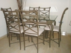 Chollo!!  mesa con cuatro sillas de forja - mejor precio | unprecio.es