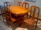 Mesa comedor + 6 sillas tapizadas - mejor precio | unprecio.es