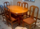 Mesa comedor + 6 sillas tapizadas - mejor precio | unprecio.es