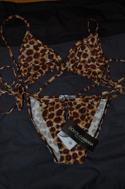 BIKINI DOLCE&GABBANA LEOPARDO PRINT SIZE S/M NUEVO!!