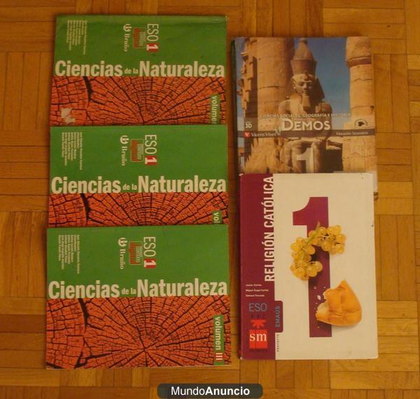 VENDO LIBROS DE TEXTO  1º ESO