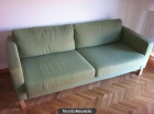 Vendo sofá 3 plazas Karlstad color verde + funda marrón de regalo - mejor precio | unprecio.es