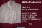 Chaqueta blanca muy moderna, de la talla 38-40 - mejor precio | unprecio.es