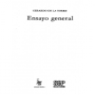 Ensayo general. Novela. --- Joaquín Mortiz, 1970, México. - mejor precio | unprecio.es