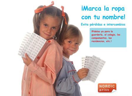 ¡Marca la ropa del colegio! con las Etiquetas de Nordic print