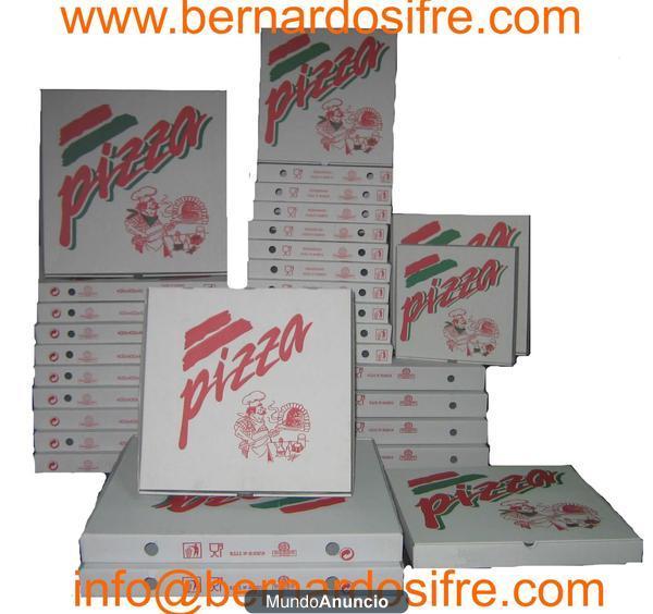 Cajas pizza, cajas de carton para reparto