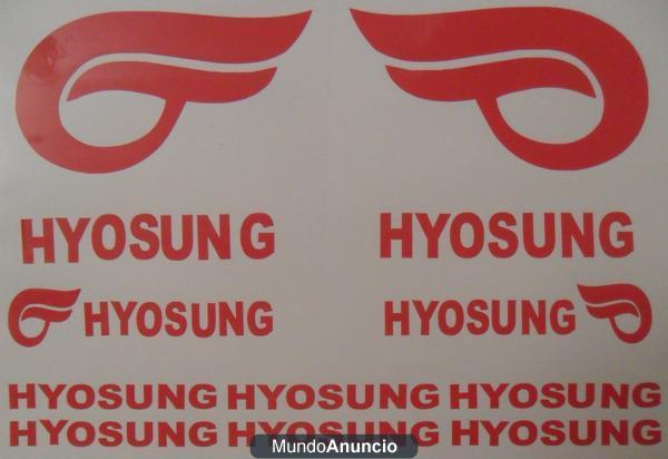 kit pegatina hyosung sticker vinilo personalizado adhesivo moto motero