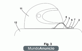 VENTA  PATENTE SISTEMA SUJECIÓN CASCO MOTOCICLETAS