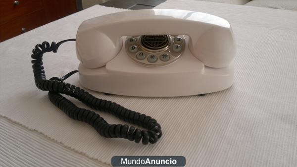 Teléfono modelo Retro color blanco