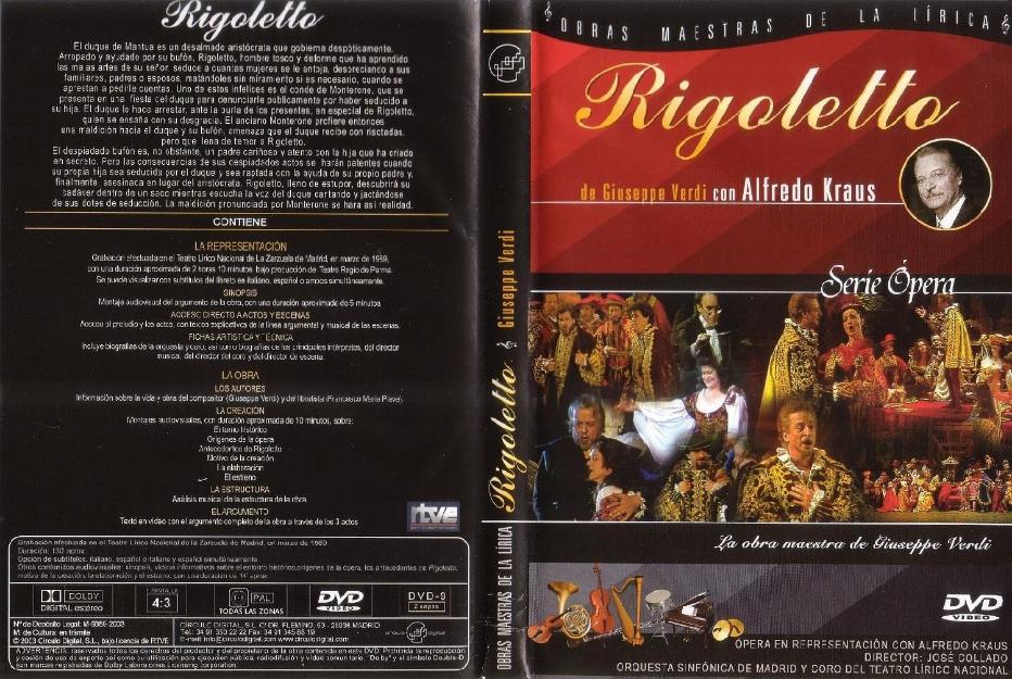 DVD Ópera Rigoletto - Alfredo Kraus