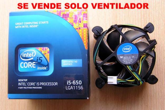 Para micro intel ventilador modelo intel core i5-650, nuevo estrenar