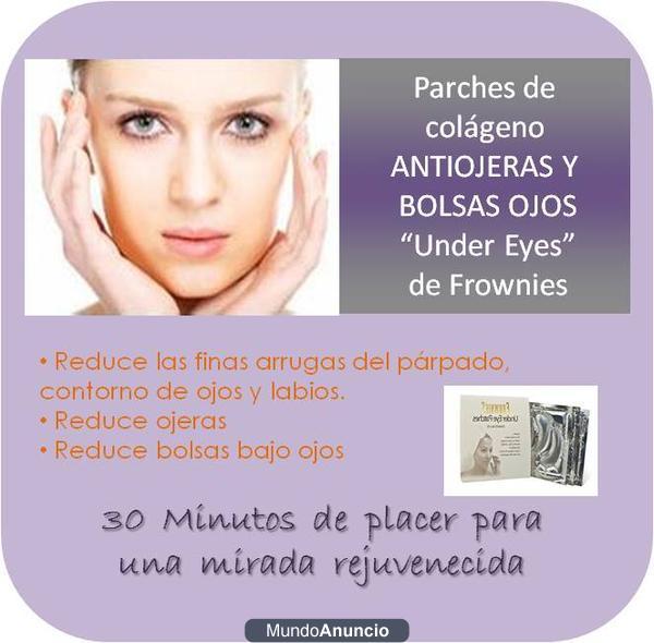 Reduce bolsas y ojeras contorno de ojos- gel de colágeno Frownies