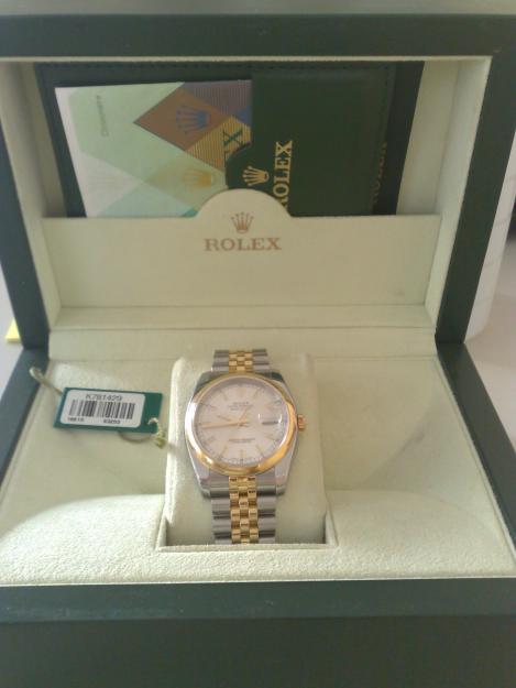 OCASION RELOJ ROLEX OYSTER PERPETUAL DATEJUST ACERO Y ORO (COMO NUEVO)