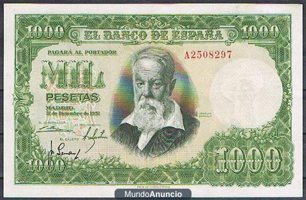 Billetes antiguos españoles