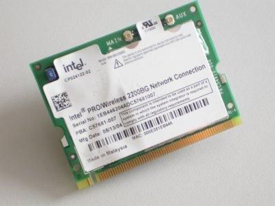Intel WM3B2200BG Internal Wireless Card