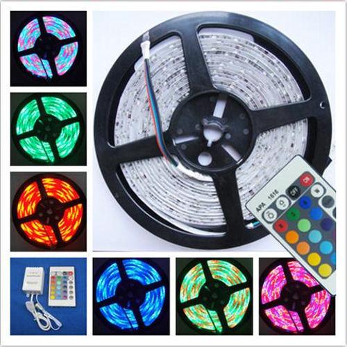 5m x 300Led RGB(multicolor) Flexible e Impermeable +Controlador 24 Teclas