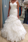 Precioso vestido novia con volantes talla 38-40 - mejor precio | unprecio.es