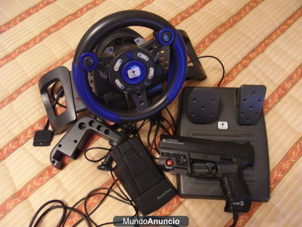 VOLANTE + PISTOLA PS2