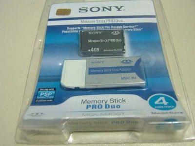 Sony Memory Stick Pro Duo 4Gb