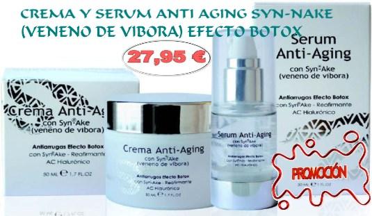 Crema más Serum Anti-edad Syn-Ake con efecto Botox
