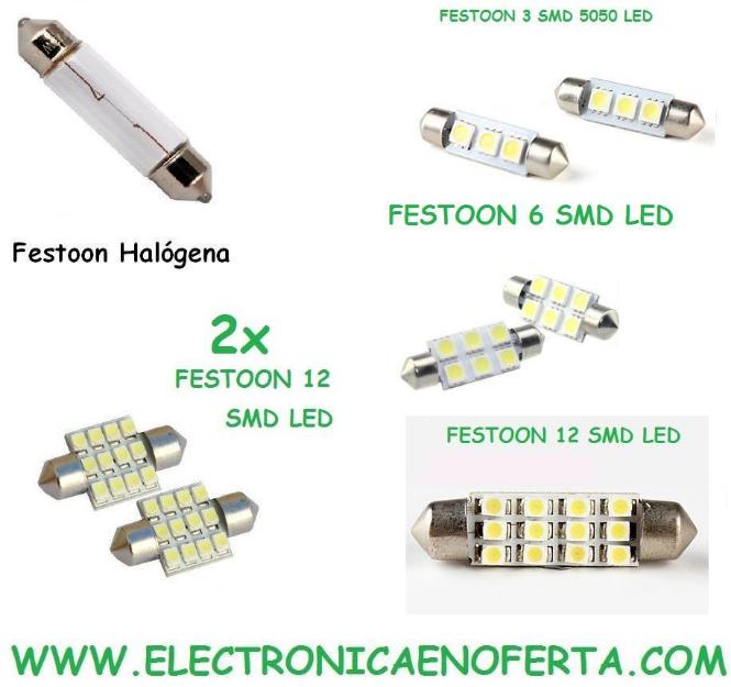 Bombillas festoon smd led 5050