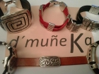 Elige tu pulsera. Cuero y zamak bañado de plata para tus muñecas. - mejor precio | unprecio.es