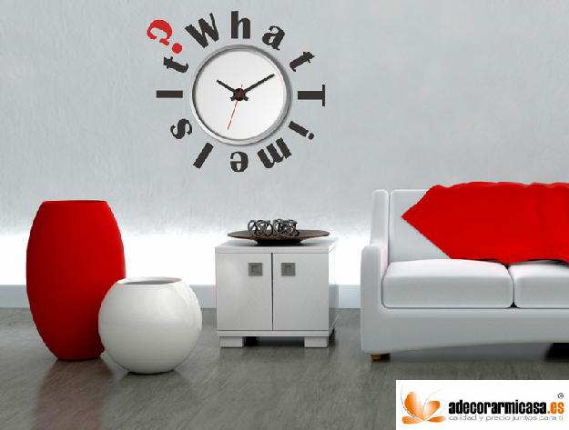 Dekotipo -  Vinilo decorativo reloj What